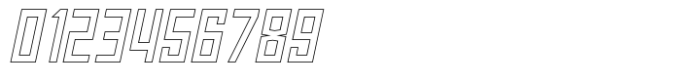 Neuborn Medium Italic Hollow Font OTHER CHARS