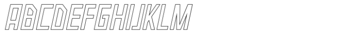 Neuborn Medium Italic Hollow Font
