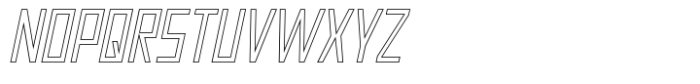 Neuborn Regular Italic Hollow Font UPPERCASE