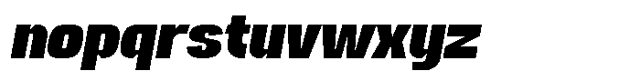 Neubricks Bold Italic Font LOWERCASE