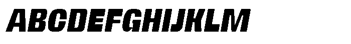 Neubricks Italic Font UPPERCASE