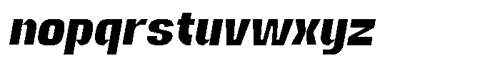 Neubricks Italic Font LOWERCASE