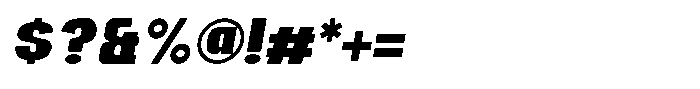 Neubricks Medium Italic Font OTHER CHARS