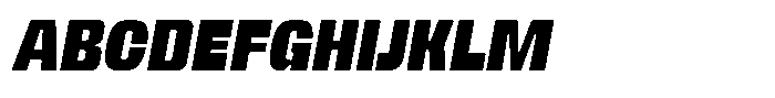 Neubricks Medium Italic Font UPPERCASE