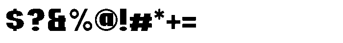 Neubricks Regular Font OTHER CHARS