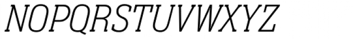Neue Aachen Pro Thin Italic Font UPPERCASE