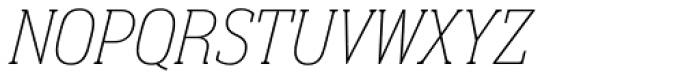 Neue Aachen Pro UltraLight Italic Font UPPERCASE