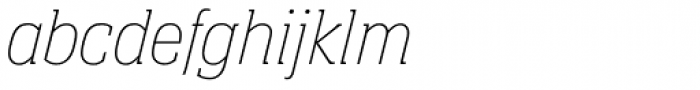 Neue Aachen Pro UltraLight Italic Font LOWERCASE