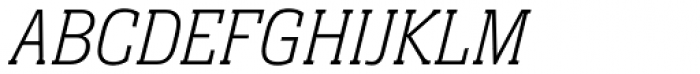 Neue Aachen Std Thin Italic Font UPPERCASE