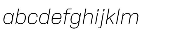 Neue Alter Light Italic Font LOWERCASE