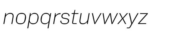 Neue Alter Light Italic Font LOWERCASE