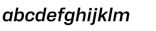 Neue Alter Semi Bold Italic Font LOWERCASE