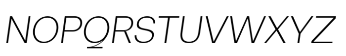 Neue Augenblick Extra Light Italic Font UPPERCASE