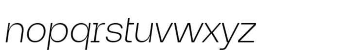Neue Augenblick Extra Light Italic Font LOWERCASE