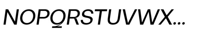 Neue Augenblick Medium Italic Font UPPERCASE