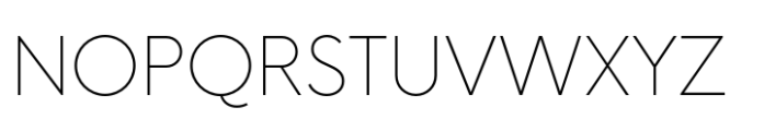 Neue Einstellung Ultra Light Font UPPERCASE