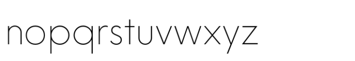 Neue Einstellung Ultra Light Font LOWERCASE