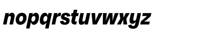Neue Faktum Condensed Bold Italic Font LOWERCASE