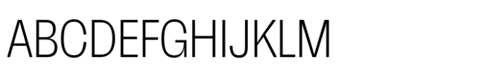 Neue Faktum Condensed ExtraLight Font UPPERCASE