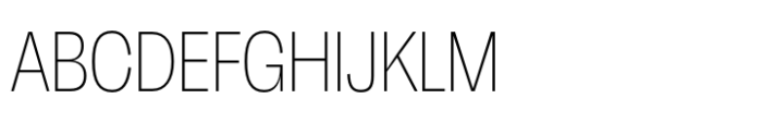 Neue Faktum Condensed Thin Font UPPERCASE
