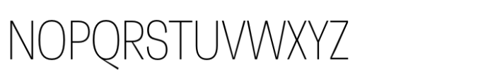 Neue Faktum Condensed Thin Font UPPERCASE
