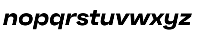 Neue Faktum Extended Bold Italic Font LOWERCASE