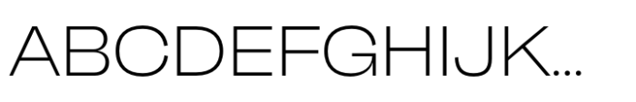 Neue Faktum Extended ExtraLight Font UPPERCASE