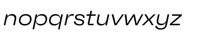 Neue Faktum Extended Light Italic Font LOWERCASE
