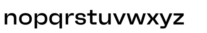 Neue Faktum Extended Medium Font LOWERCASE