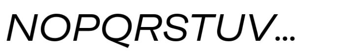 Neue Faktum Extended Regular Italic Font UPPERCASE