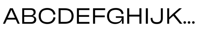 Neue Faktum Extended Regular Font UPPERCASE