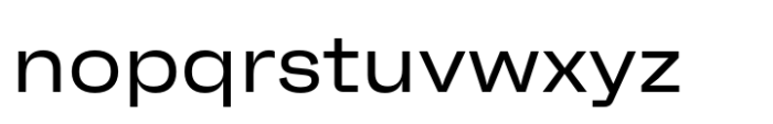 Neue Faktum Extended Regular Font LOWERCASE