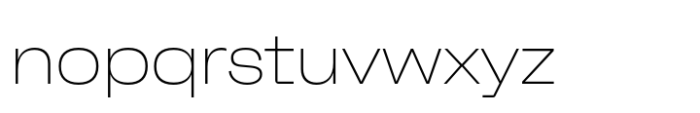 Neue Faktum Extended Thin Font LOWERCASE