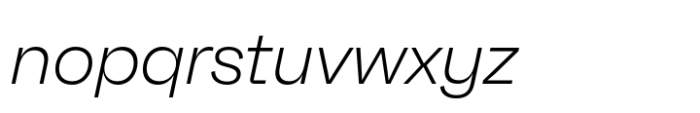 Neue Faktum ExtraLight Italic Font LOWERCASE