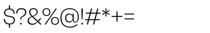 Neue Faktum ExtraLight Font OTHER CHARS