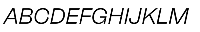 Neue Faktum Light Italic Font UPPERCASE
