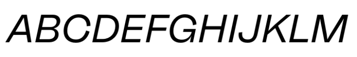Neue Faktum Regular Italic Font UPPERCASE