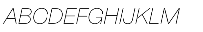 Neue Faktum Thin Italic Font UPPERCASE