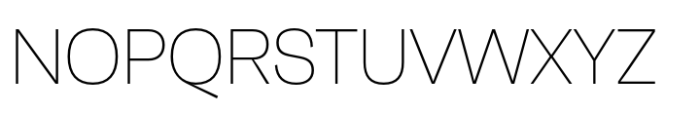 Neue Faktum Thin Font UPPERCASE
