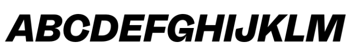Neue Freigeist Black Italic Font UPPERCASE