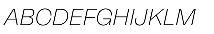 Neue Freigeist ExtraLight Italic Font UPPERCASE