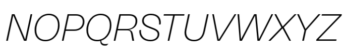 Neue Freigeist ExtraLight Italic Font UPPERCASE