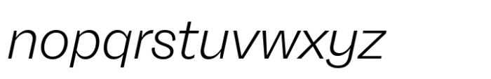 Neue Freigeist Light Italic Font LOWERCASE