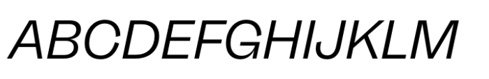 Neue Freigeist Regular Italic Font UPPERCASE