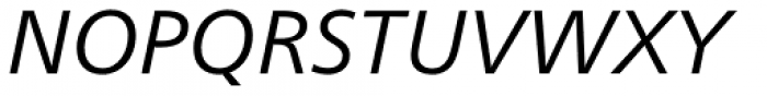 Neue Frutiger Com Book Italic Font UPPERCASE