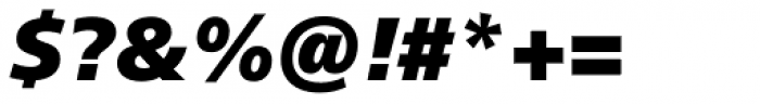 Neue Frutiger Com ExtraBlack Italic Font OTHER CHARS