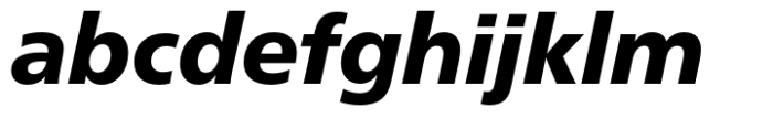 Neue Frutiger Cyrillic Black Italic Font LOWERCASE