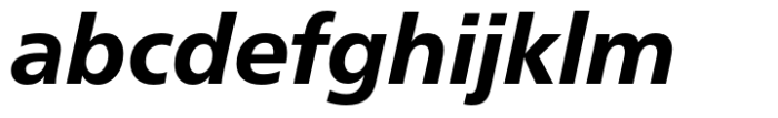 Neue Frutiger Cyrillic Heavy Italic Font LOWERCASE