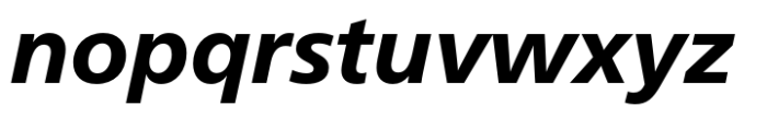 Neue Frutiger Cyrillic Heavy Italic Font LOWERCASE