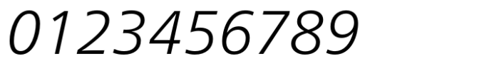 Neue Frutiger Cyrillic Light Italic Font OTHER CHARS